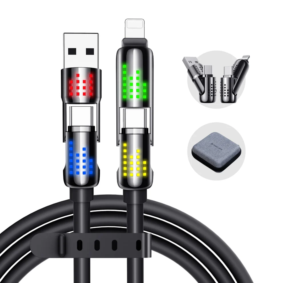 ⚡4-in-1 USB Charging Cable mFish fast charging